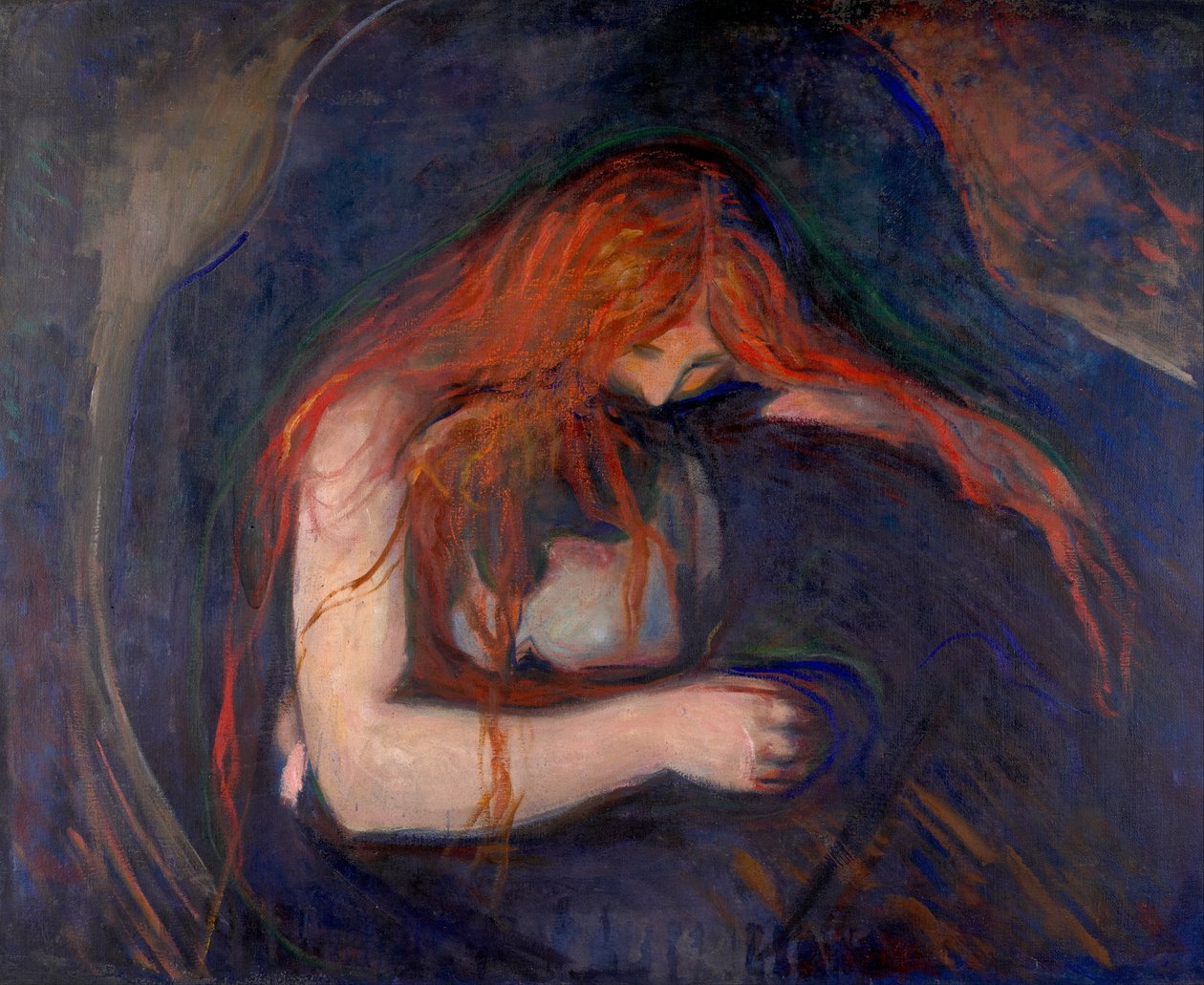 Malování upírů od Edvard Munch