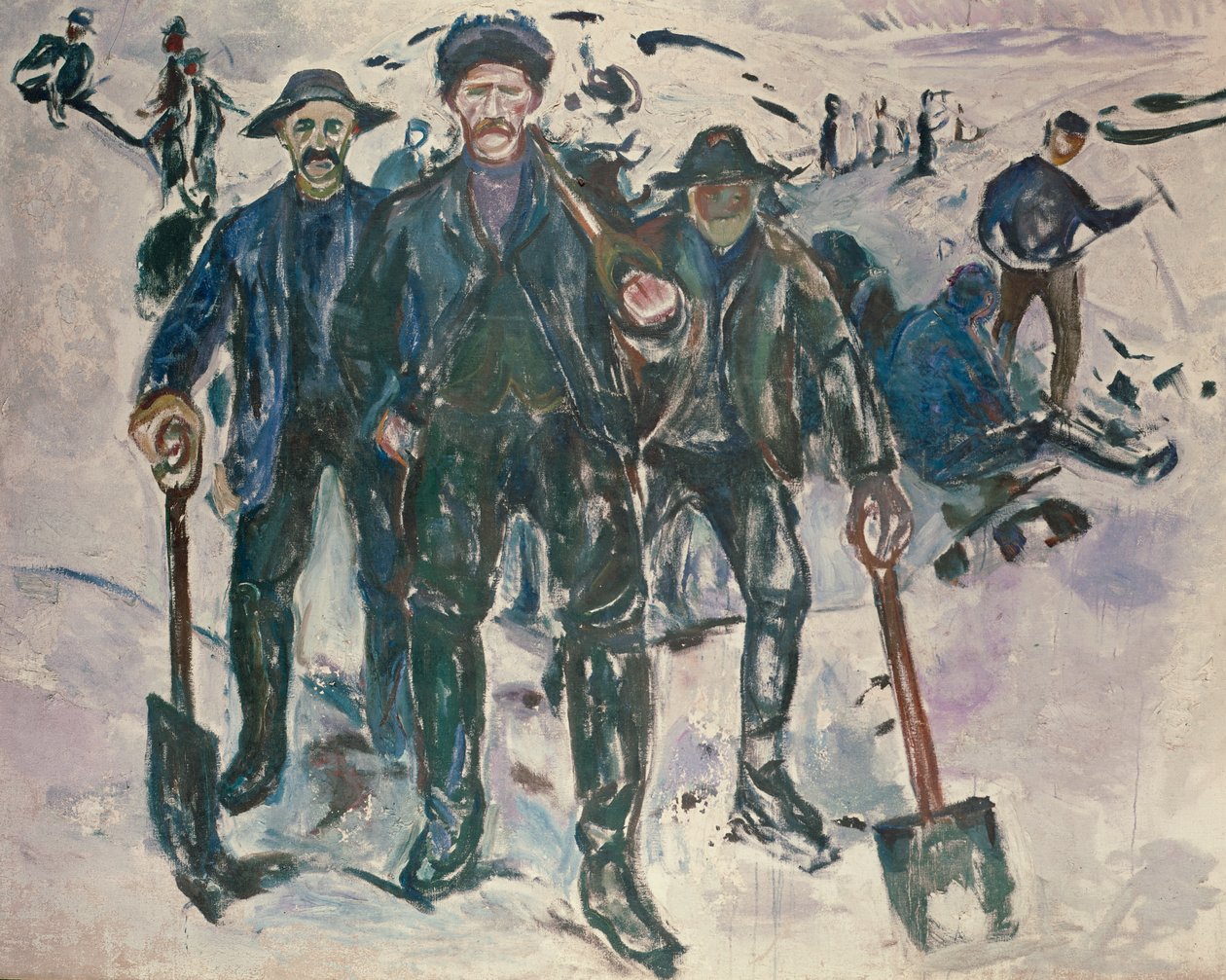 Wokery na sněhu od Edvard Munch