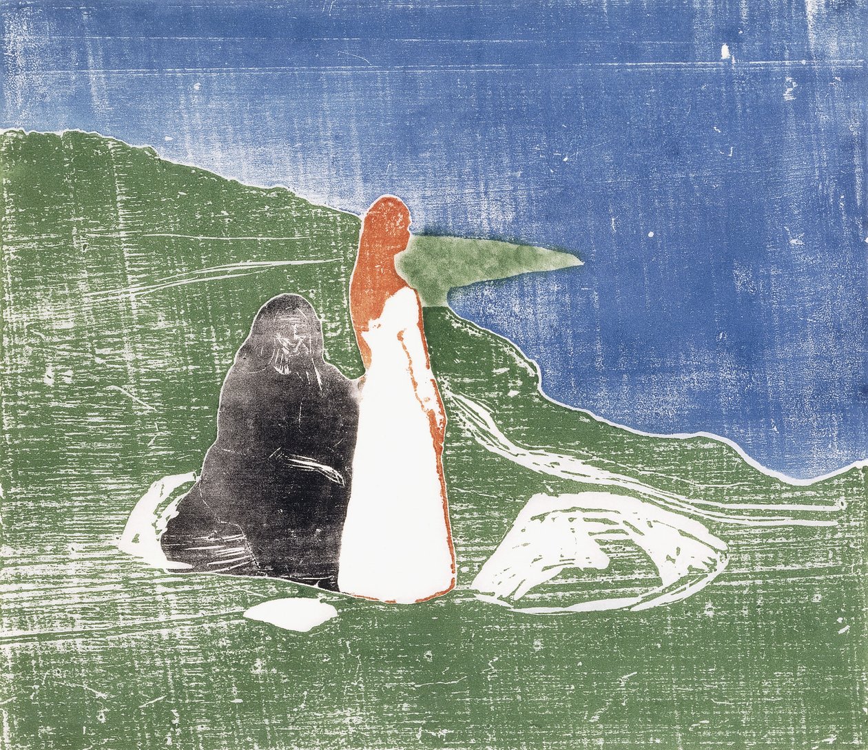 Ženy na pobřeží od Edvard Munch