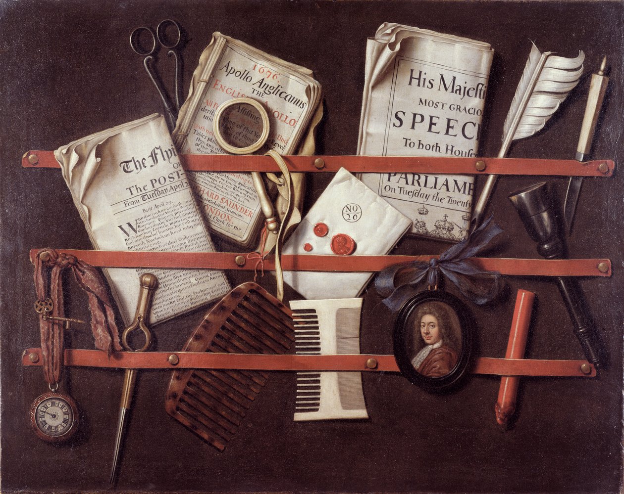Letter Rack, kolem roku 1676 od Edwaert Colyer or Collier