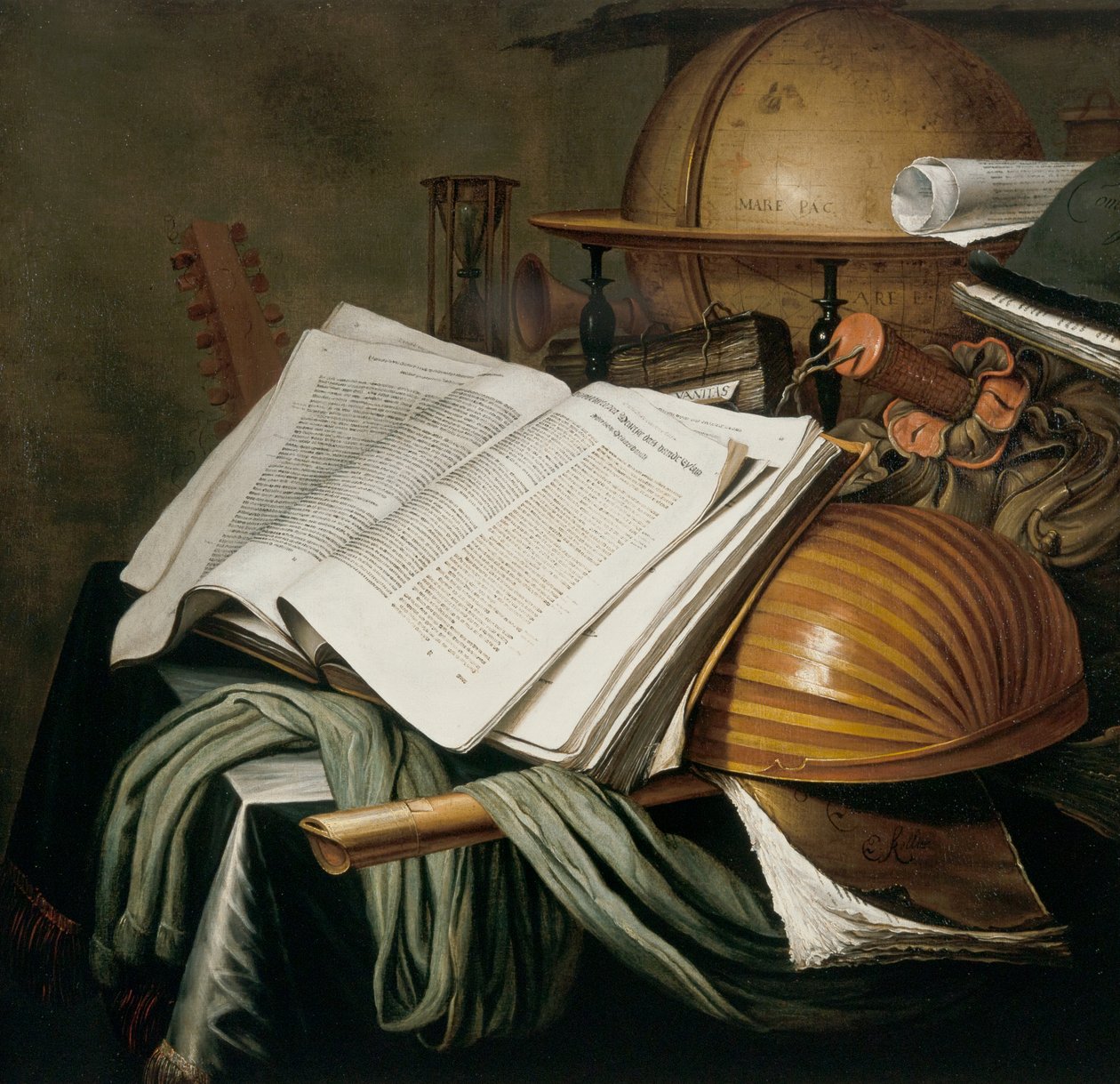 Zátiší Vanitas od Edwaert Colyer or Collier