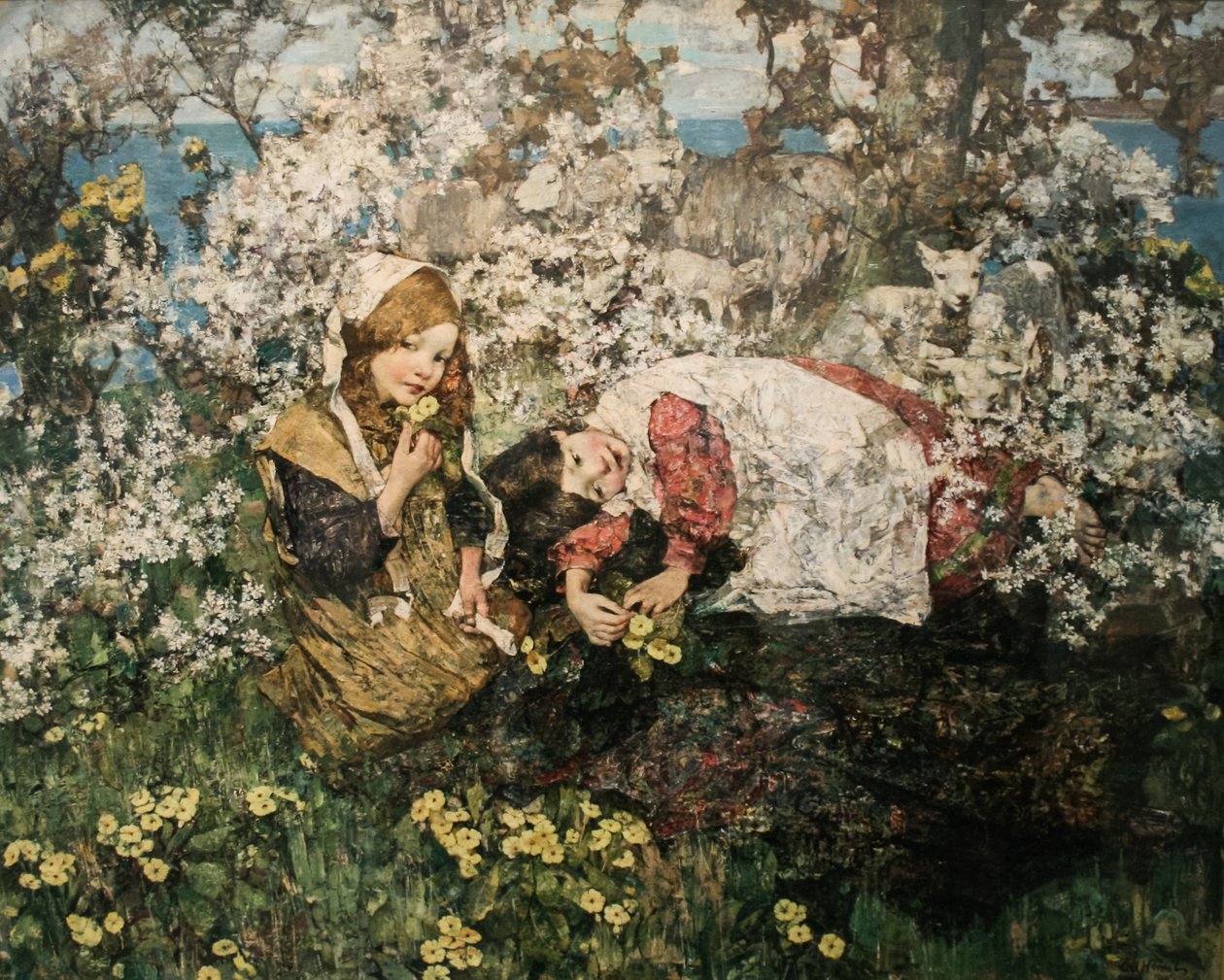  Idyla na jařeMaďarsky: Idyla na jaře od Edward Atkinson Hornel