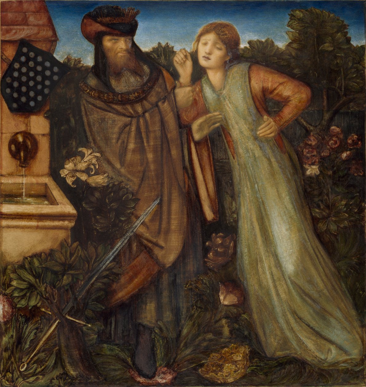 Král Mark a La Belle Iseult od Edward Burne Jones
