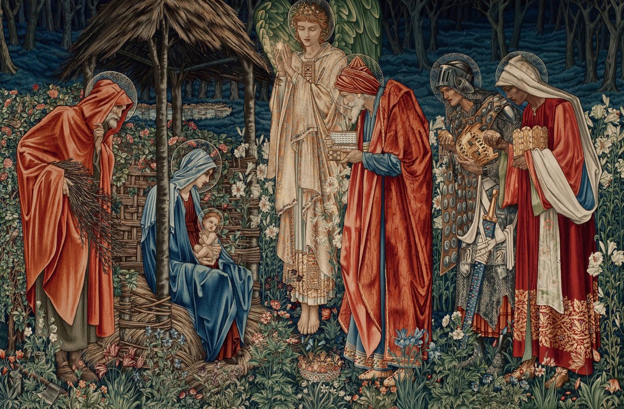 Klanění tří králů od Edward Burne Jones
