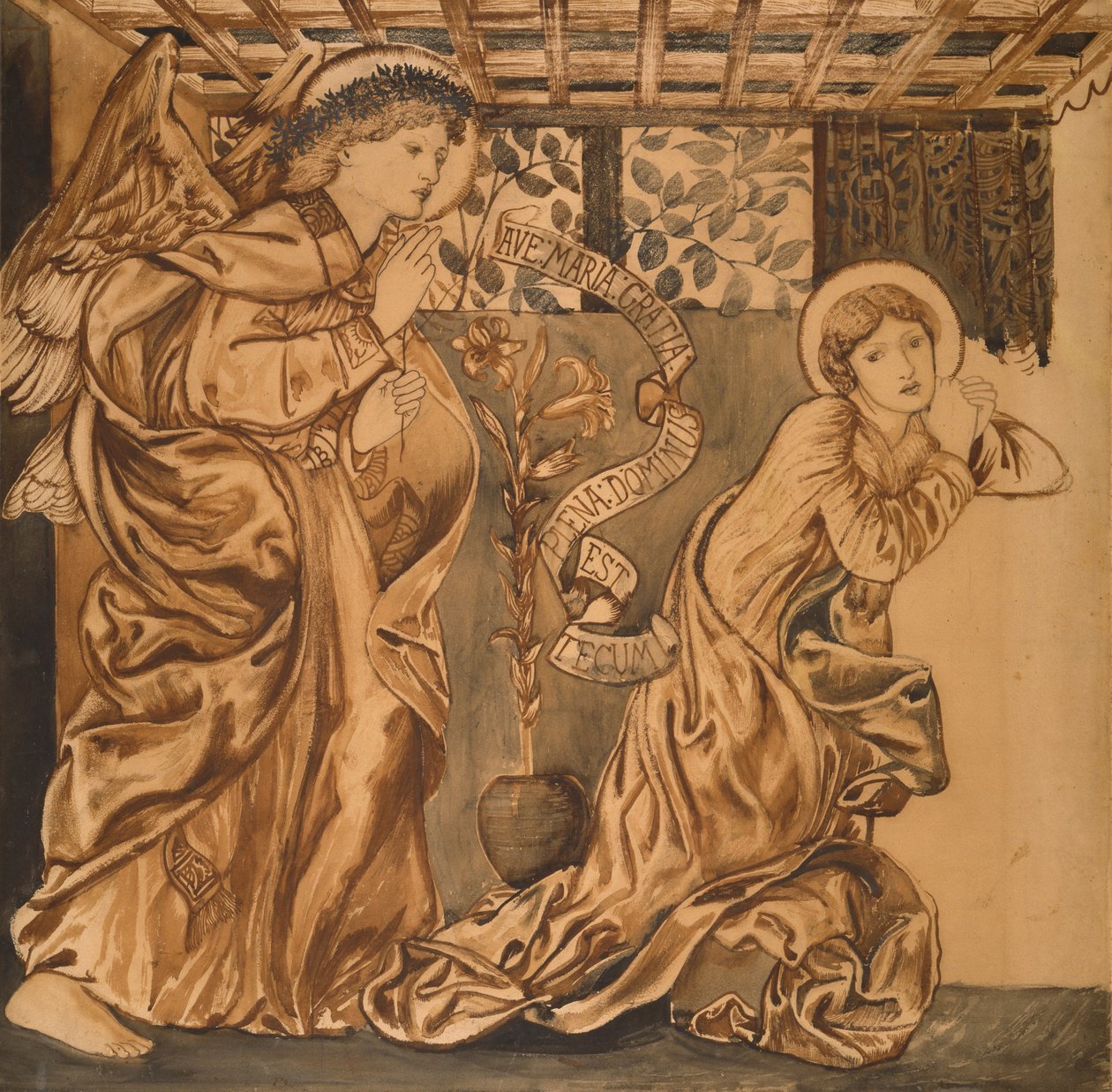 Zvěstování od Edward Burne Jones