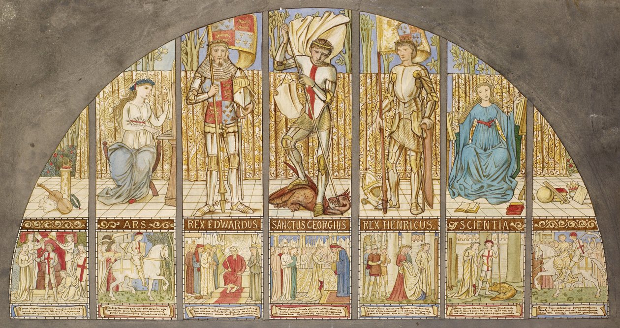 Války růží od Edward Burne Jones