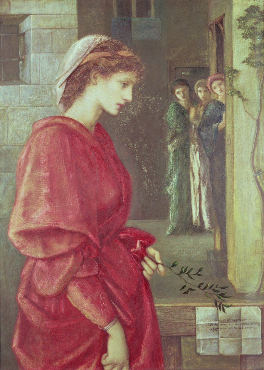 Beatrice, 1870 (kvaš) od Edward Burne Jones