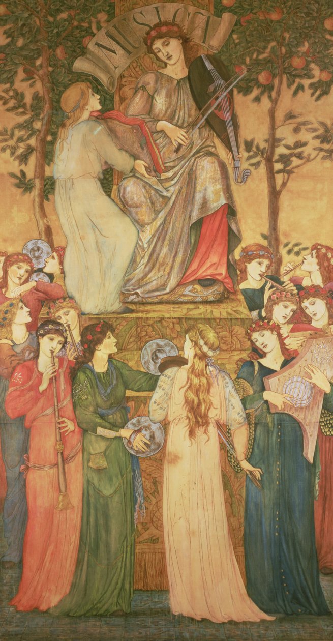 Hudba od Edward Burne Jones