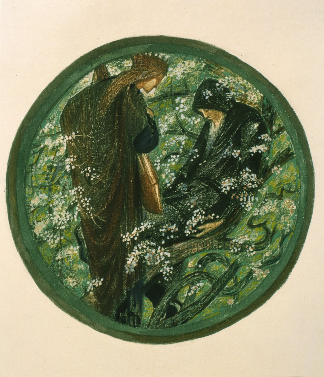 Nimue Beguiling Merlin s okouzlením, deska XV z 