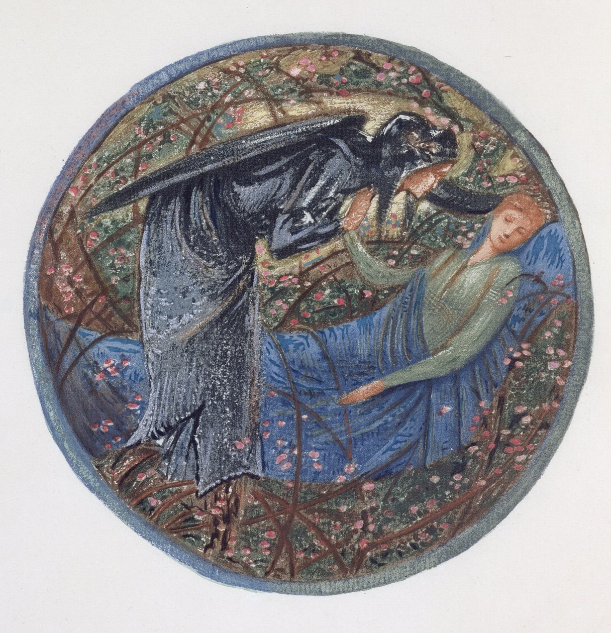 Květinová kniha: XXIII. Probuď se, nejdražší! (litho s kvašem na papíře) od Edward Burne Jones