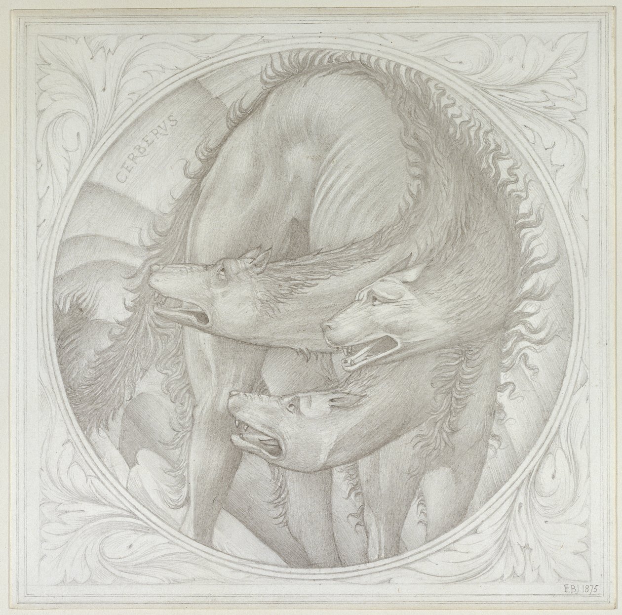 Příběh Orfea: Cerberus, 1875 od Edward Burne Jones