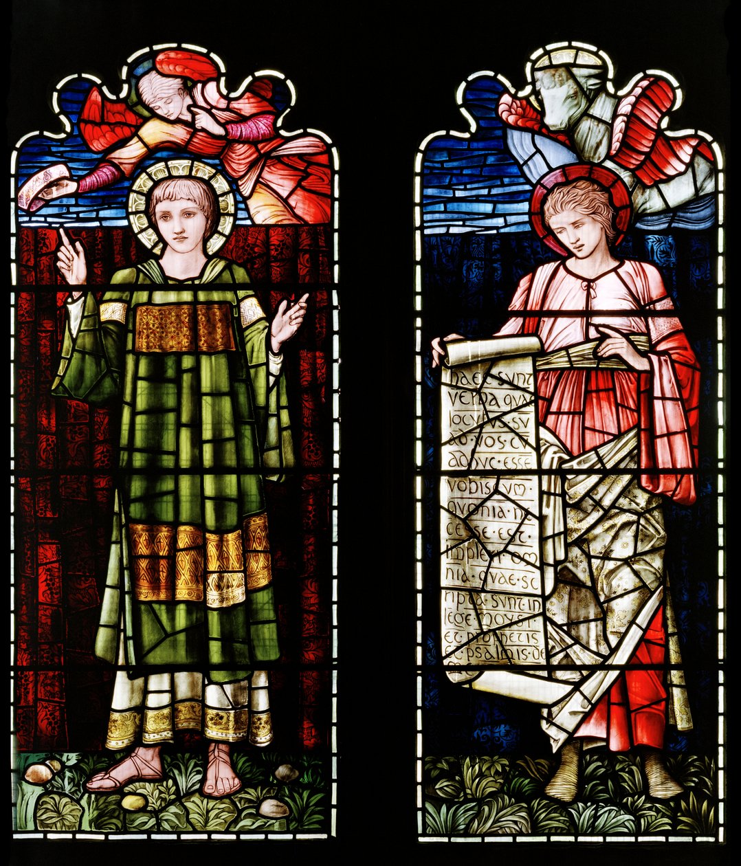 Ashton Under Lyne, Albion Congregational Church, Morris & Co., Edward Burne-Jones, St Stephen & St Luke, 1896 od Edward Burne Jones