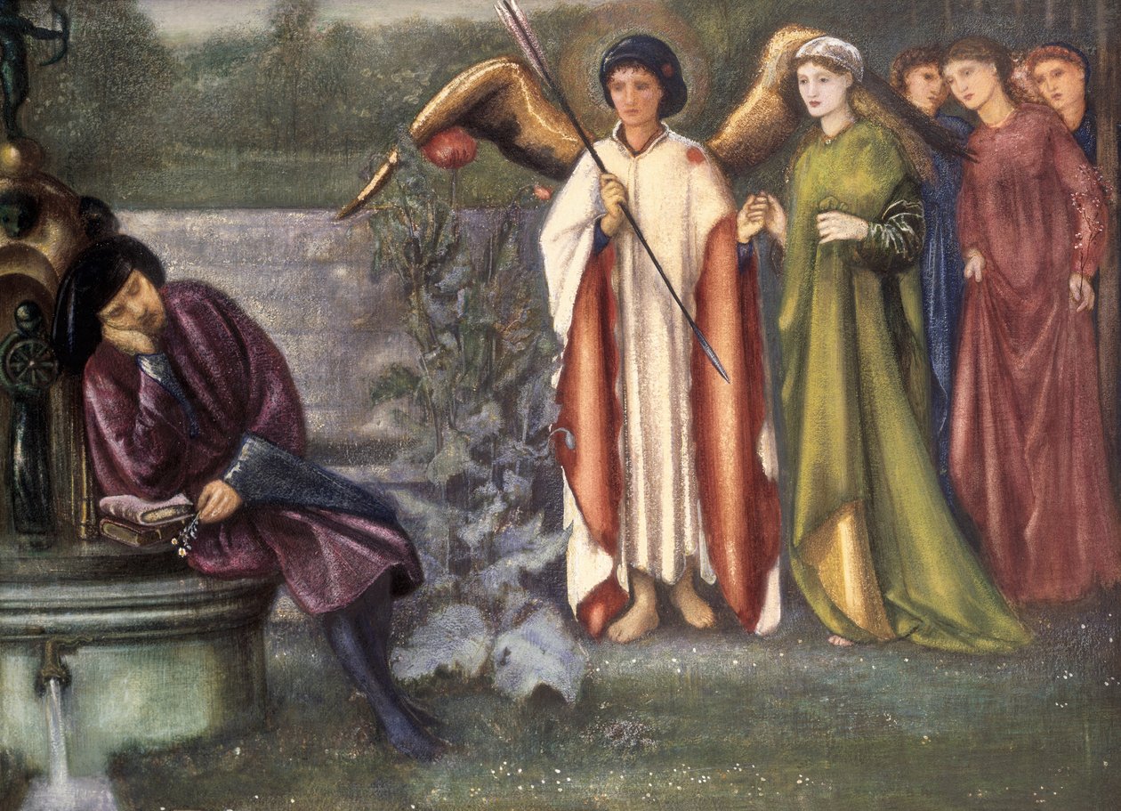 Chaucerův sen o spravedlivých ženách, 1865 od Edward Burne Jones