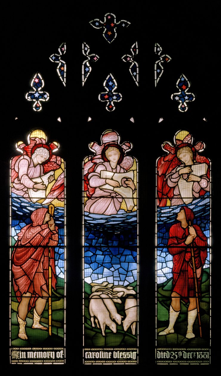 Zvěstování pastýřům, 1883 od Edward Burne Jones