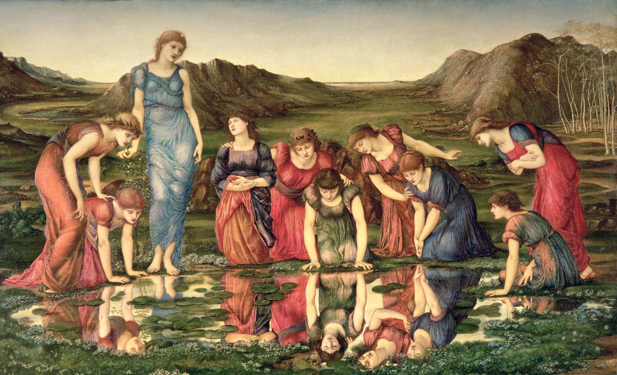 Zrcadlo Venuše, 1870-76 od Edward Burne Jones