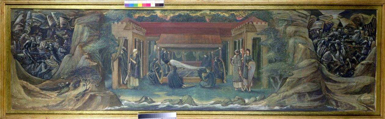 The Sleep of Arthur in Avalon, 1894 (kvaš) od Edward Burne Jones