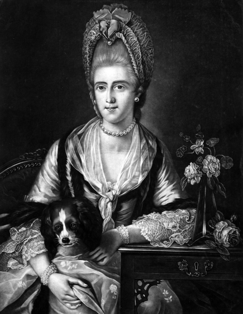 Polly Kennedy, rytina Valentine Green, 1771 (mezzotinta) od Edward Francis Cunningham