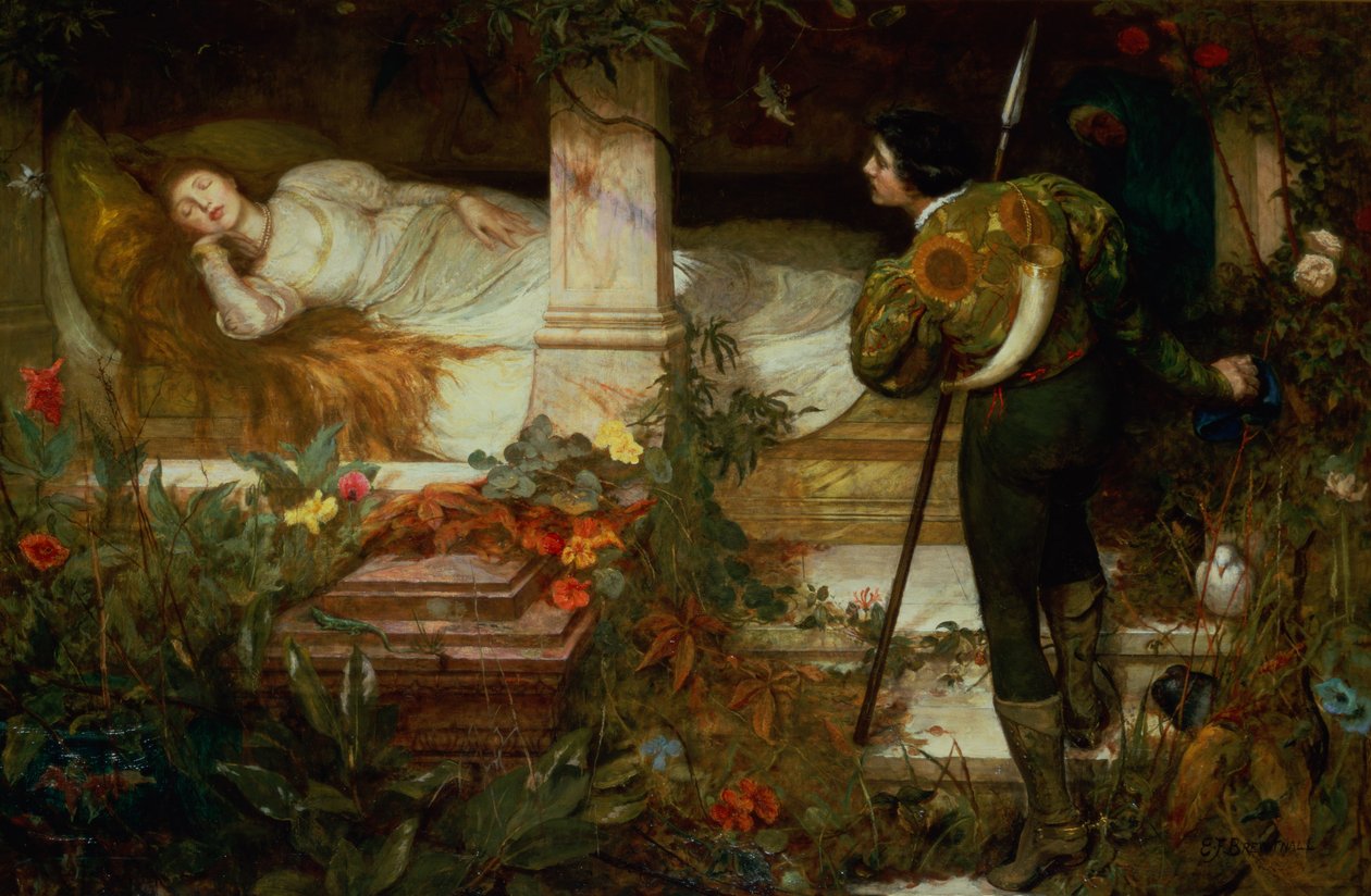 Spící kráska od Edward Frederick Brewtnall