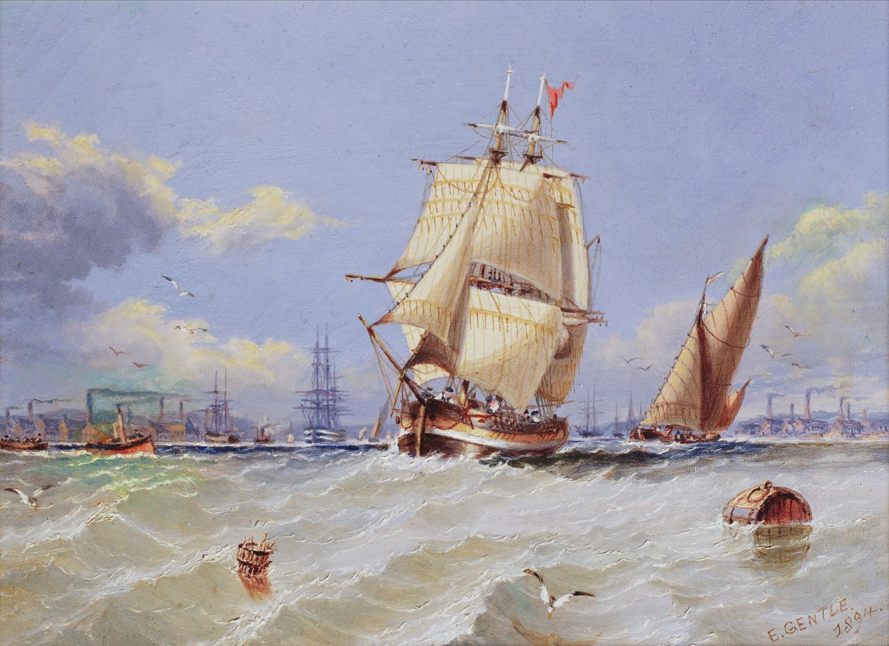 Pobřežní scéna, 1894 od Edward Gentle