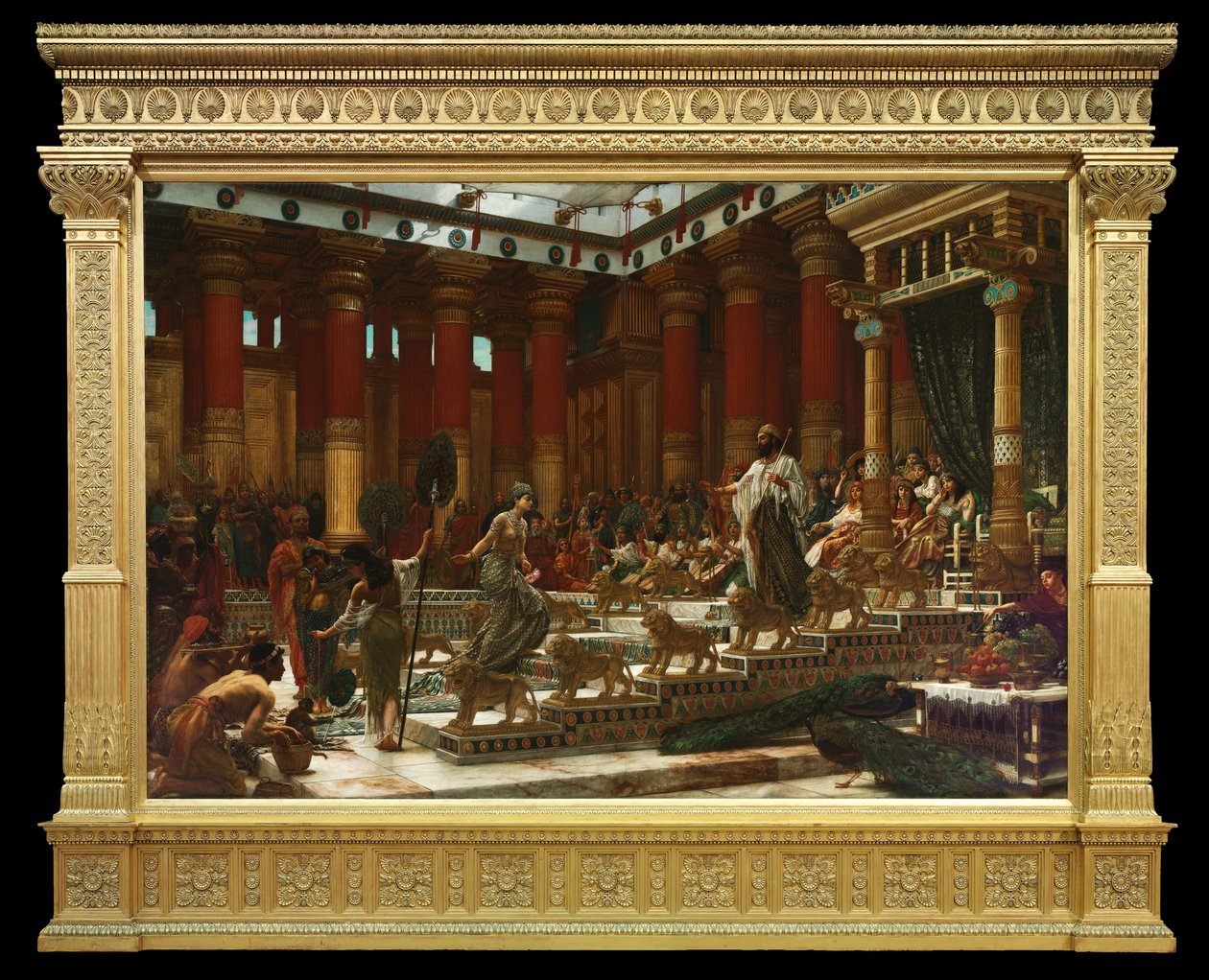 Návštěva královny ze Sáby u krále Šalamouna od Edward John Poynter