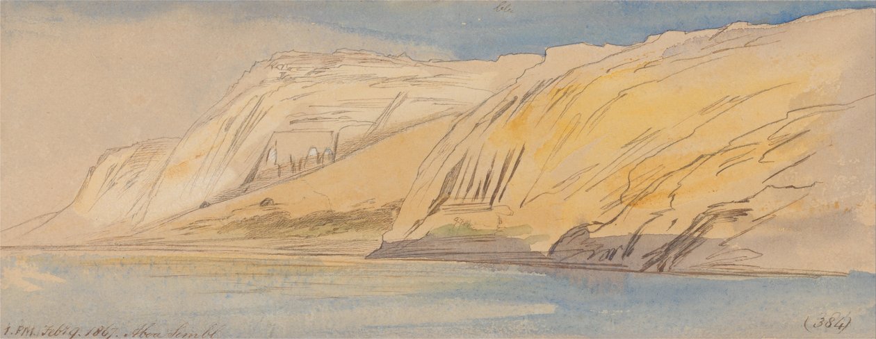 Abu Simbel, 13: 00-11: 00, 9. února 1867 (384) od Edward Lear