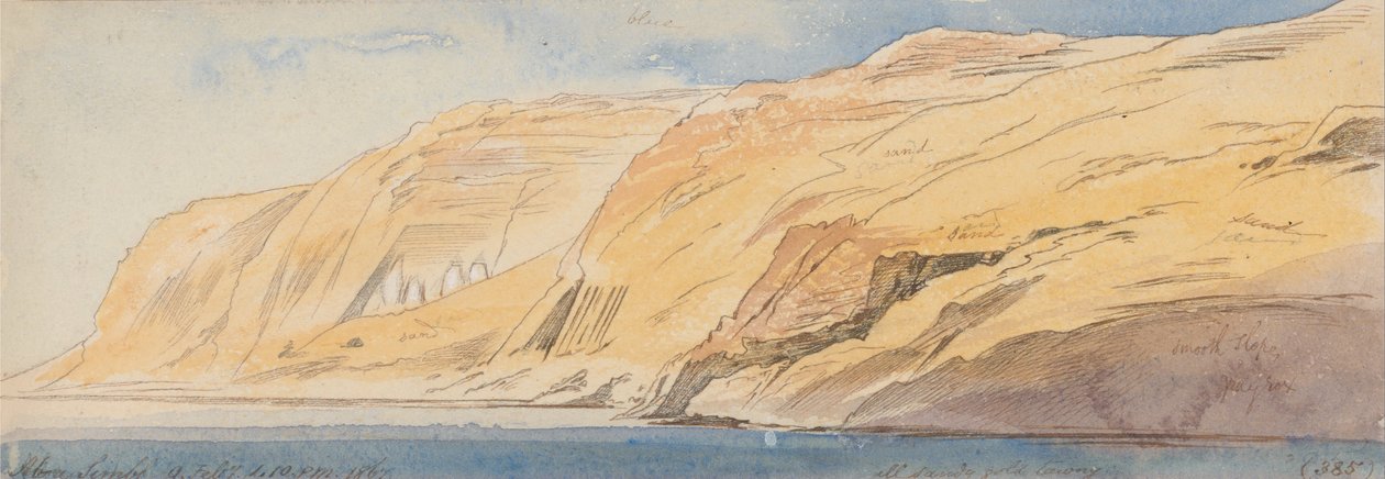 Abú Simbel, 1–10 hodin, 9. února 1867 (385) od Edward Lear