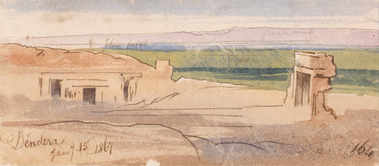 Dendera 164 od Edward Lear