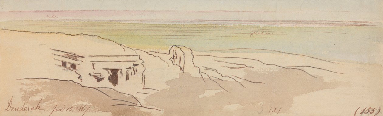 Dendera, 15. ledna 1867 (155) od Edward Lear