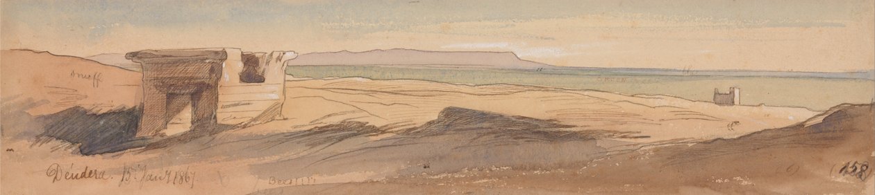 Dendera, 15. ledna 1867 (158) od Edward Lear