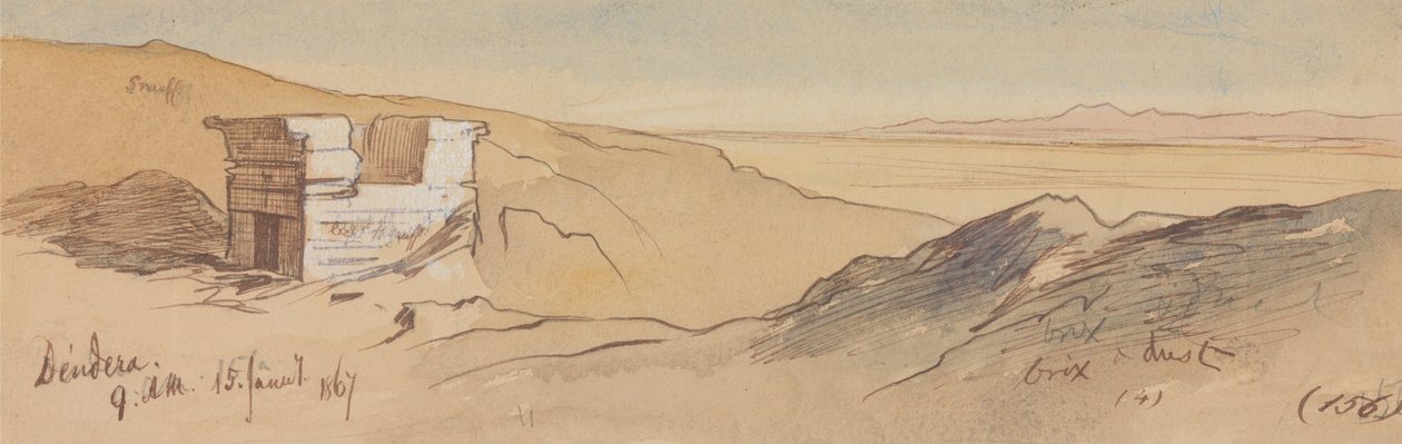 Dendera, 9-00, 15. ledna 1867 (156) od Edward Lear