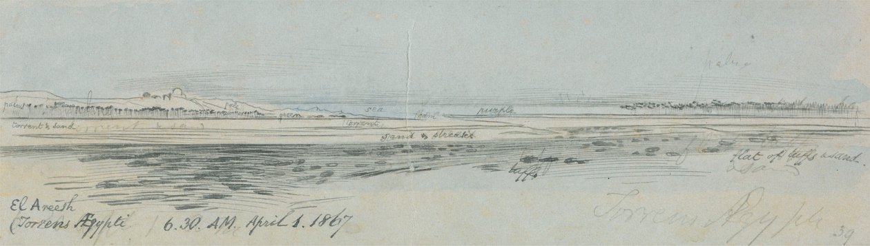 El Areesh (Torrens Egypt) od Edward Lear