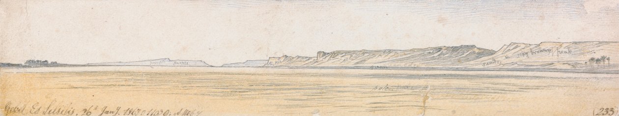 Gebel Es Silsilis od Edward Lear
