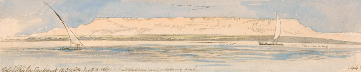 Mount Sheikh Mubarak od Edward Lear