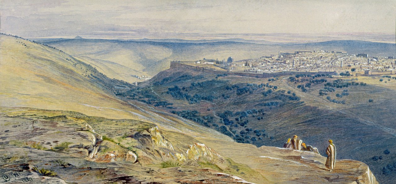Jeruzalém od Edward Lear