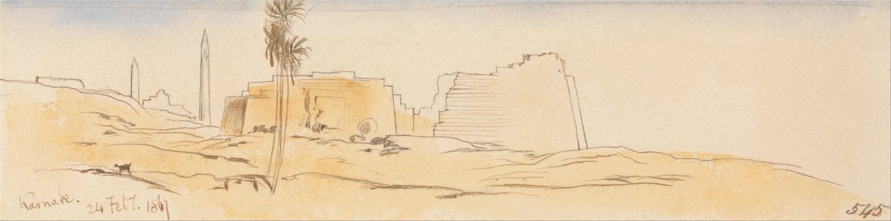 Karnak, 24. února 1867 (545) od Edward Lear