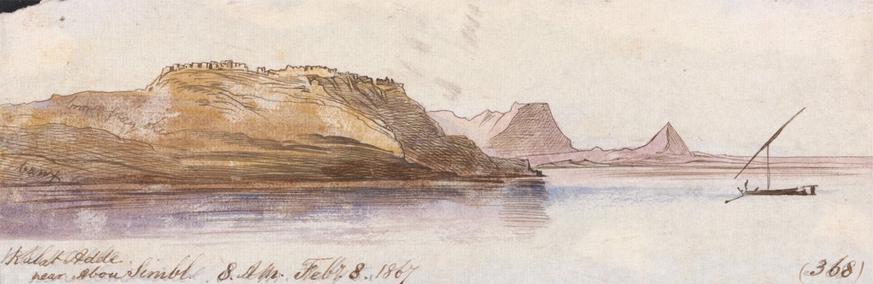 Fungus Adde, poblíž Abú Simbel od Edward Lear