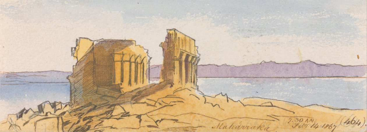 Maharraka, 7-30 hod., 14. února 1867 (464) od Edward Lear