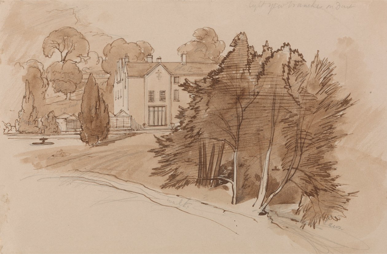 Manor (Knowsley Lane) od Edward Lear