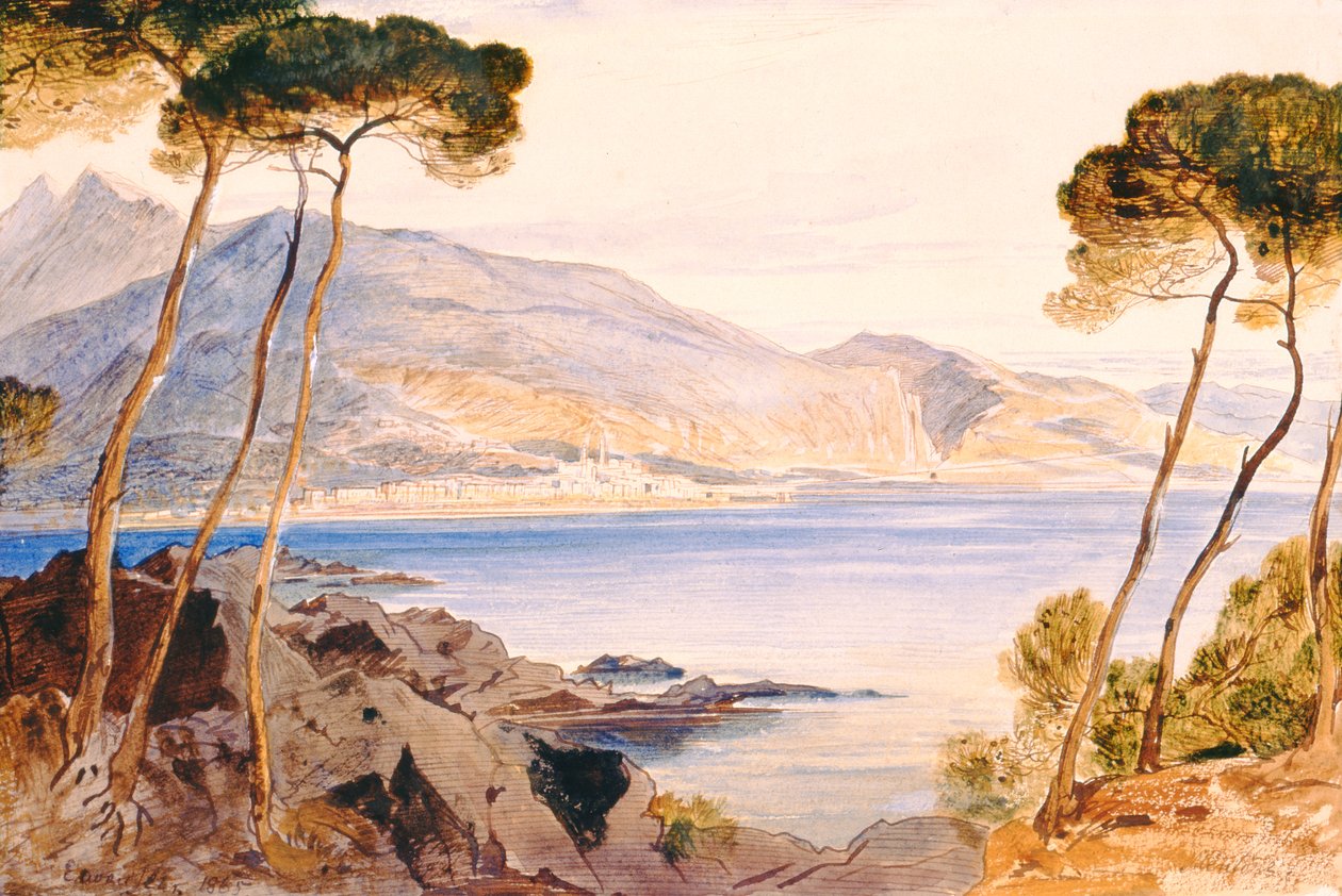 Menton, 1865 od Edward Lear