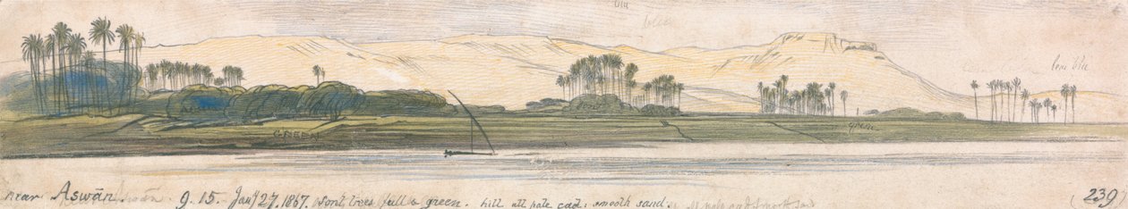Blízko Asuánu od Edward Lear