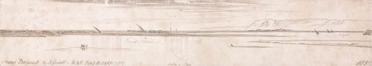 Poblíž Benout und Assioot od Edward Lear