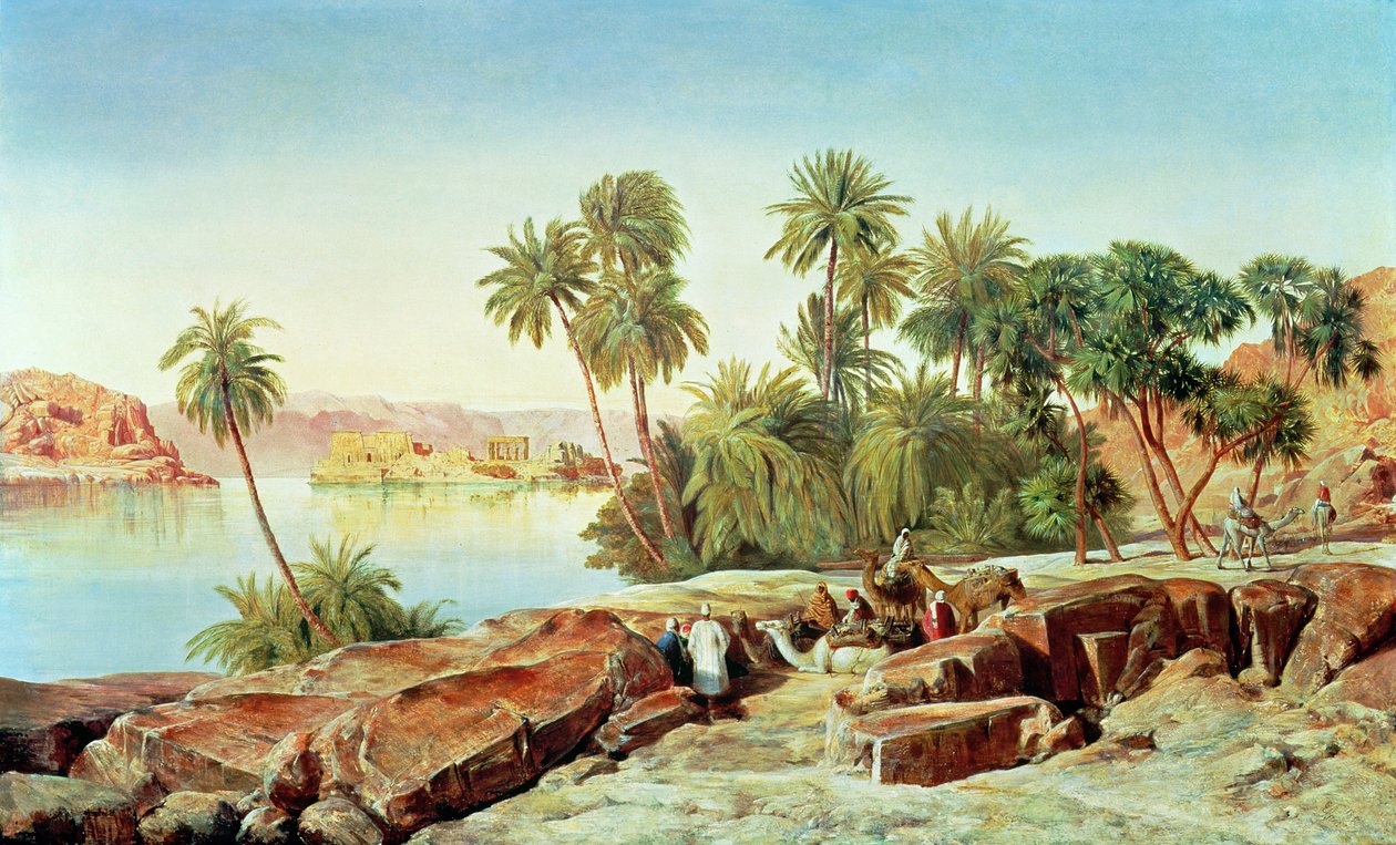 Philae na Nilu od Edward Lear