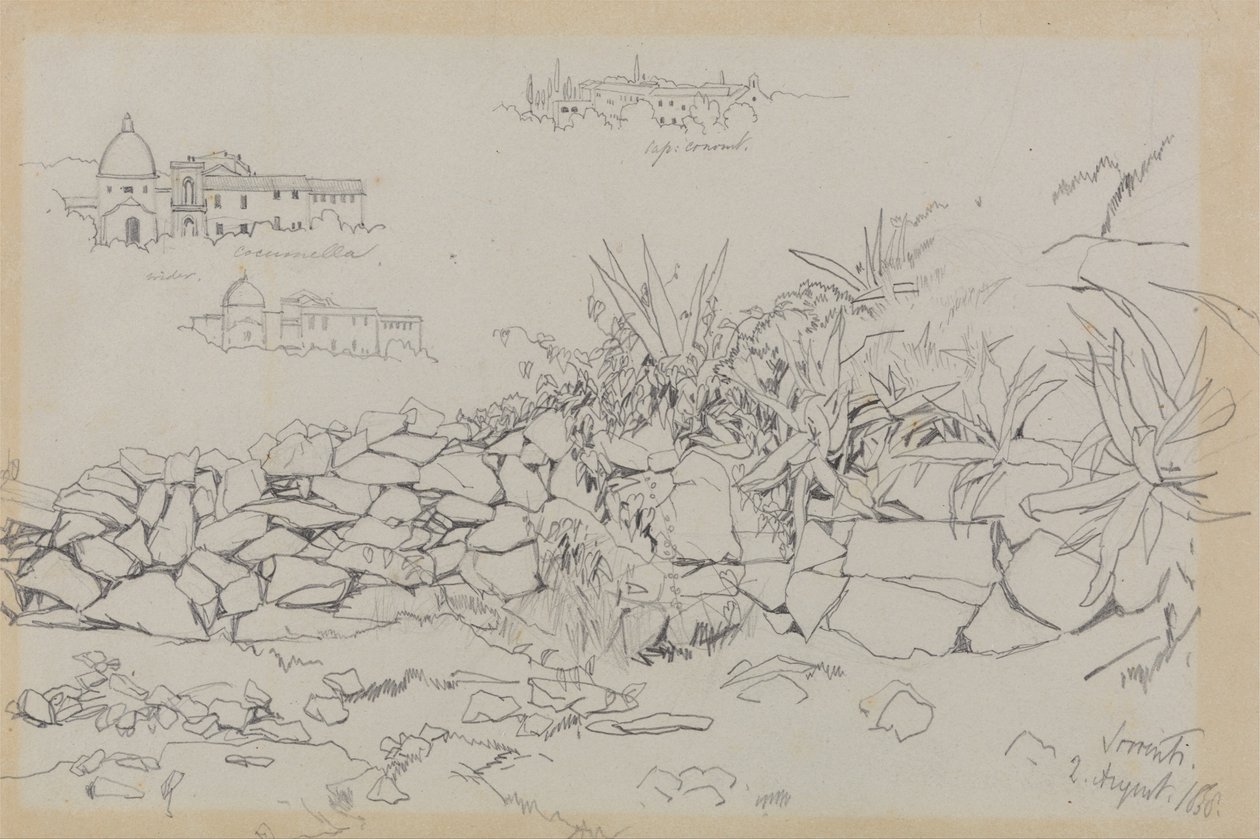 Sorrento, 2. srpna 1838 od Edward Lear