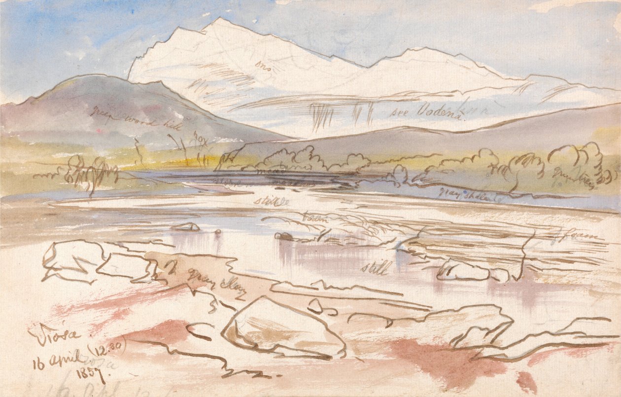 Vjose, 12-30 hodin, 16. dubna 1857 od Edward Lear