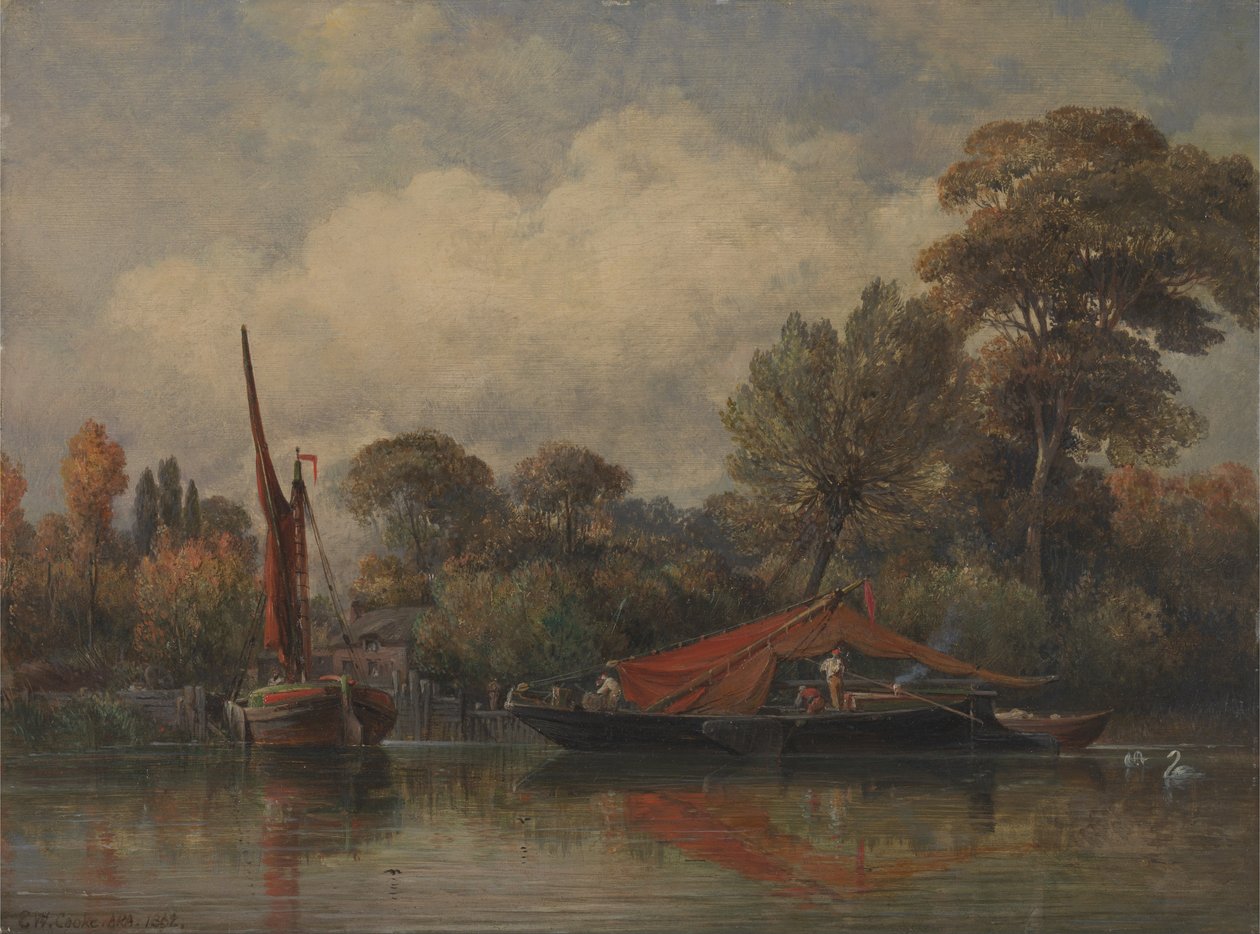 Naproti mému domu v Barnes od Edward William Cooke