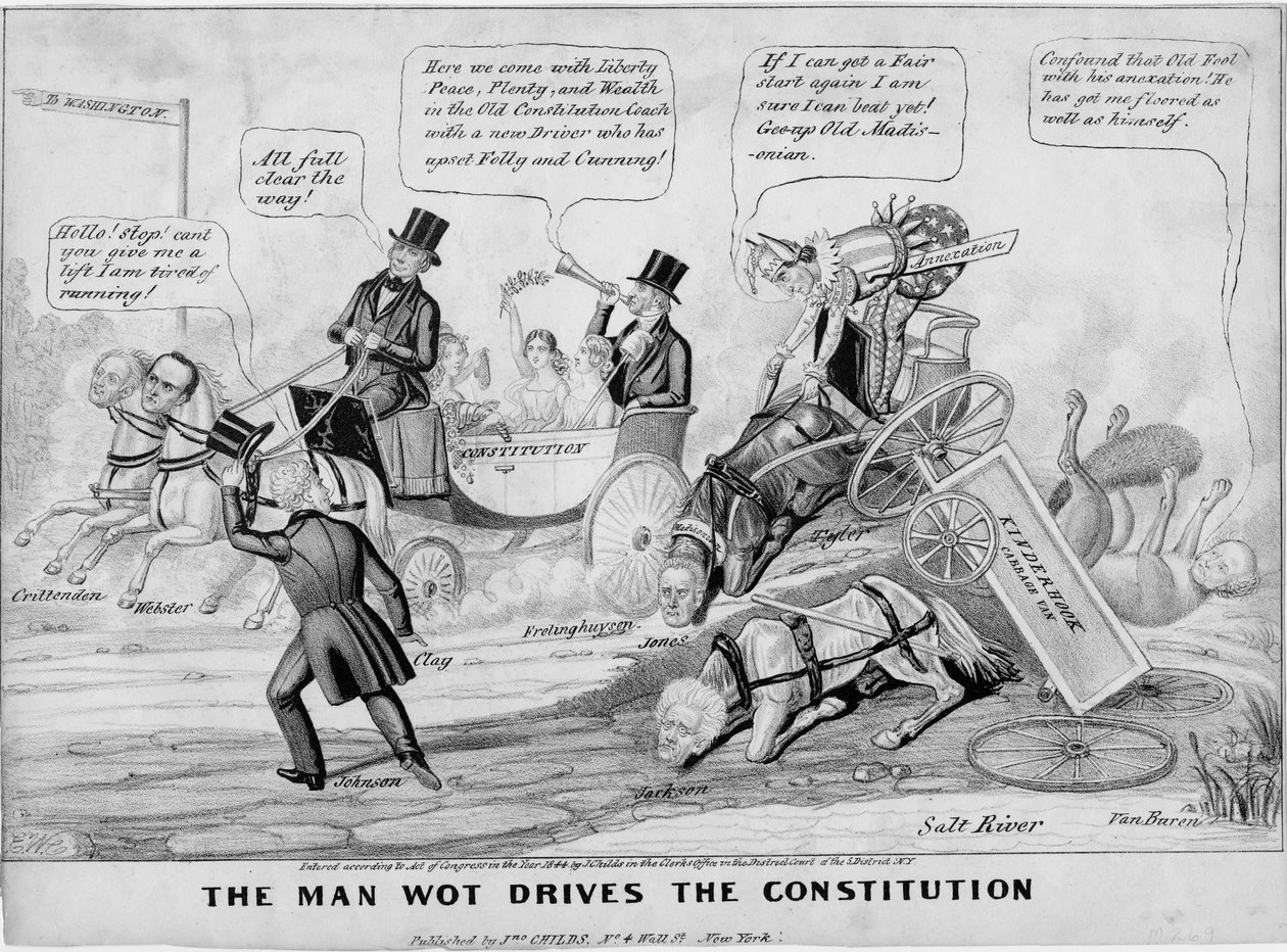 Muž, který řídí ústavu, publikoval J Childs, New York, 1844 od Edward Williams Clay