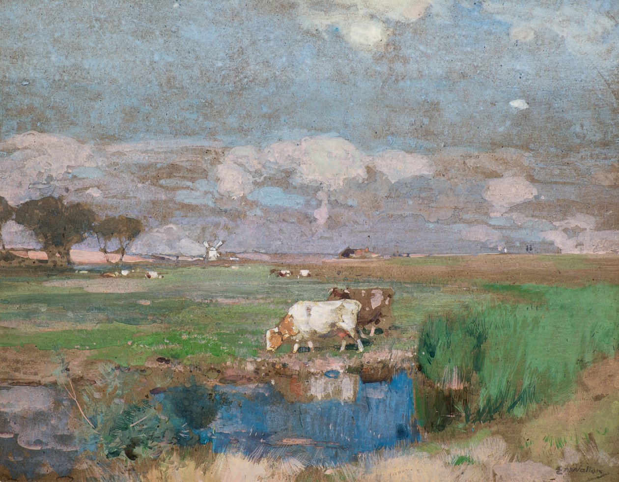 Suffolkské pastviny od Edward Arthur Walton