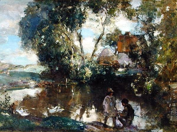 The Pool (olej na plátně) od Edward Arthur Walton