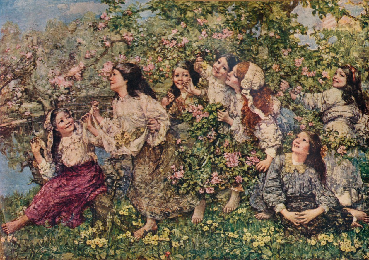 A Spring Roundelay, 1910 1935 od Edward Atkinson Hornel