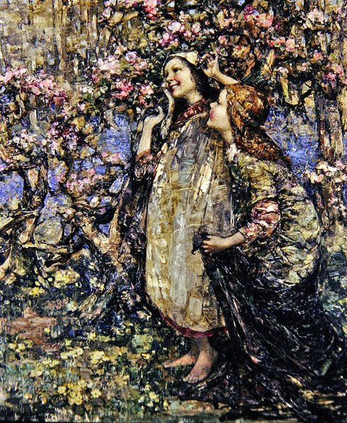 Jarní čas od Edward Atkinson Hornel